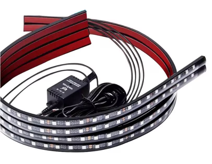 Kit lumina ambientala auto 90 X 120 cm pentru exterior sub masina RGB